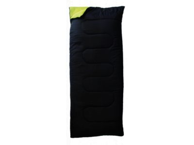 Yellowstone Essential Envelope Sleeping Bag (Black/Lime Green)